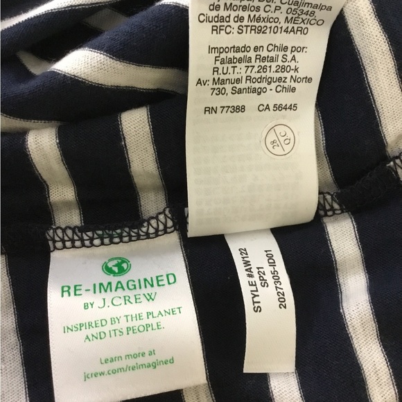 J. Crew Navy and White Striped Tank Top - Picture 6 of 7
